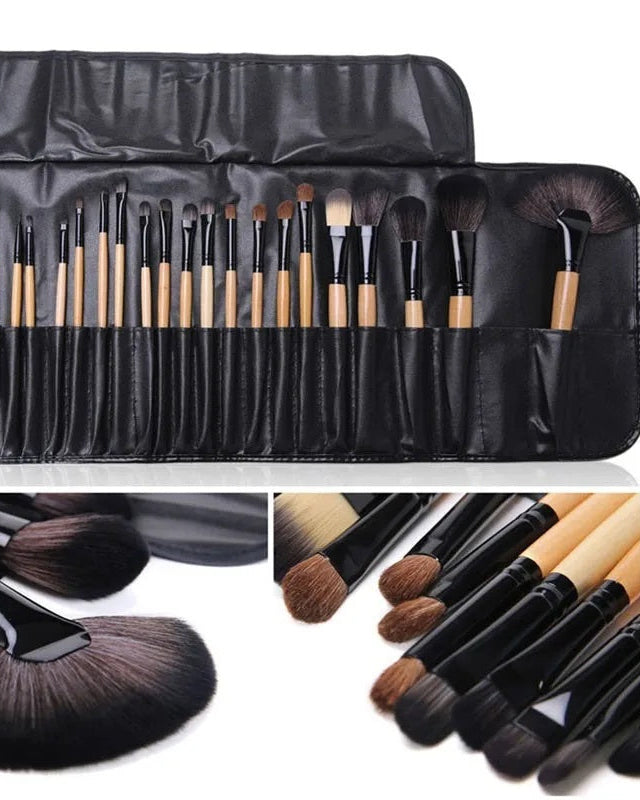Makeup Pinsel Set Holzgriffe – Präzise & hochwertig